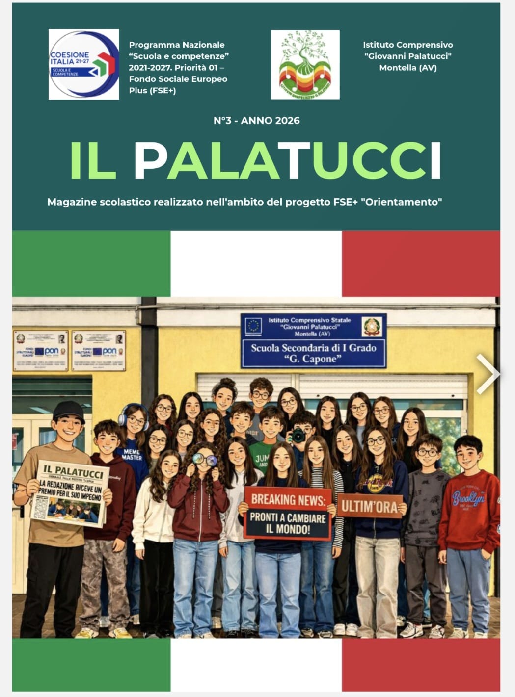 Magazine scolastico Il Palatucci – terzo numero – link all’edizione digitale sfogliabile