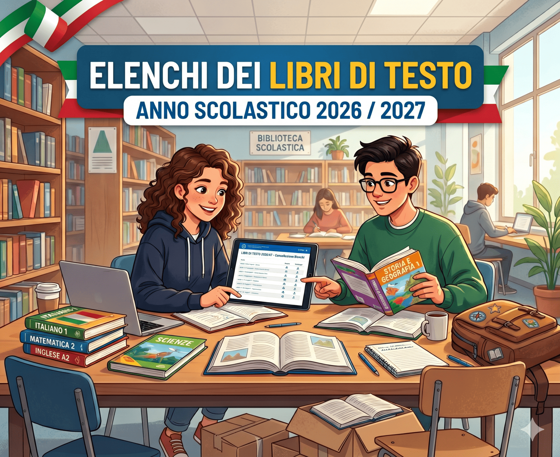 Elenchi dei libri di testo in adozione - anno scolastico 2026-2027